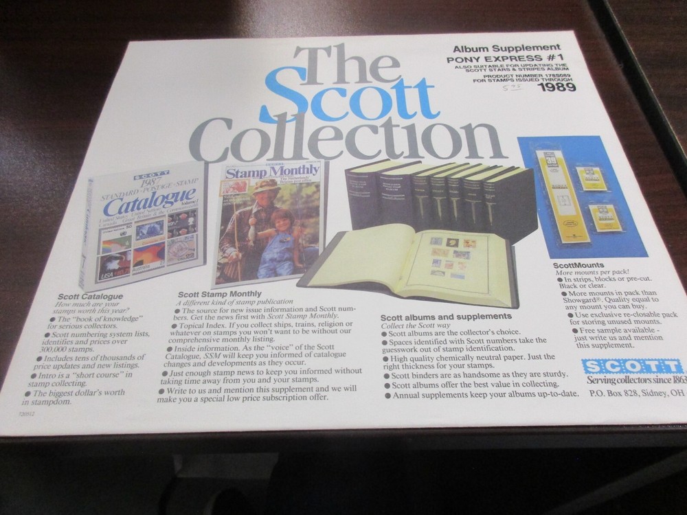 THE SCOTT THE SCOTT  ALBUM SUPPLEMENT PONY EXPRESS  #1  W/FREE SHIPPING!!