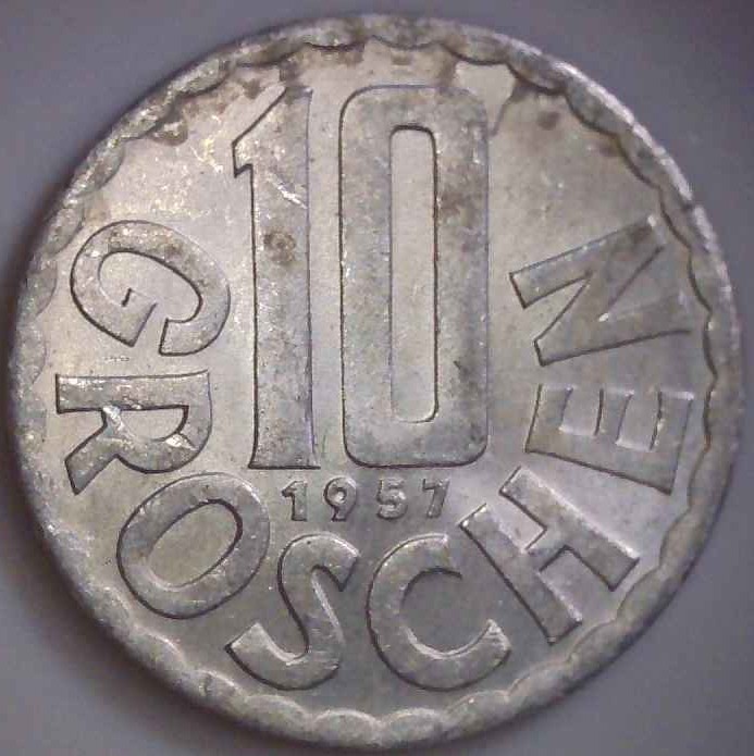 Austria - 1957 - 10 Groschen