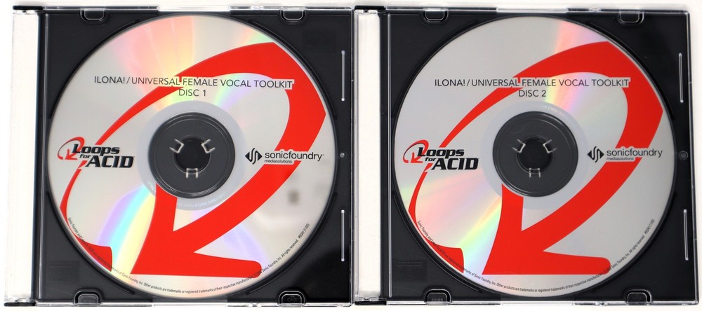 Sonic Foundry Female Vocal Loops For Acid Sample/Sound Library/Sampling CD