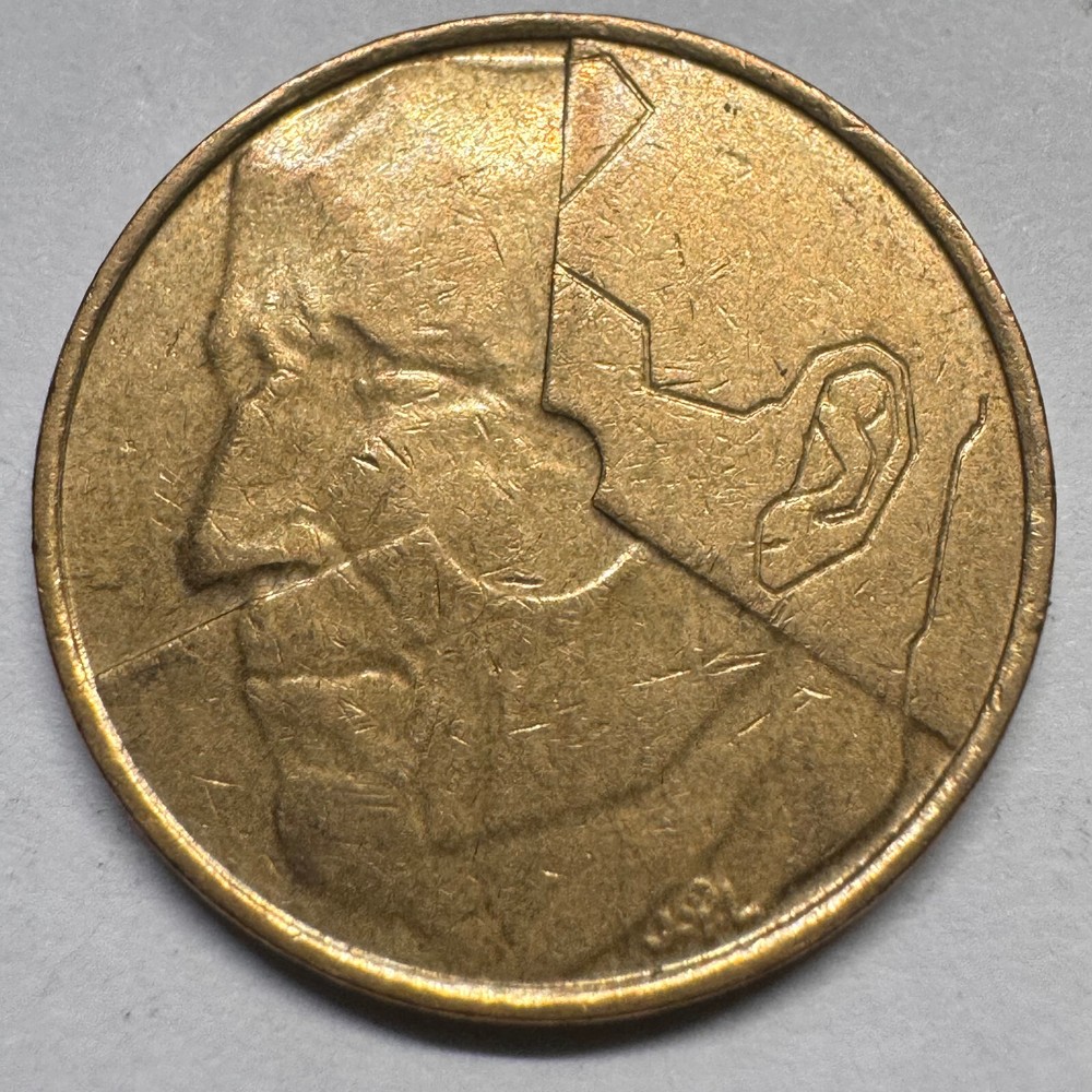 1987 Belgium 5 Francs - Beautiful Coin - #A-059-B