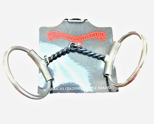 CIRCLE Y SNAFFLE BIT--LOOSE RING TWIST-- NEW WITH TAGS