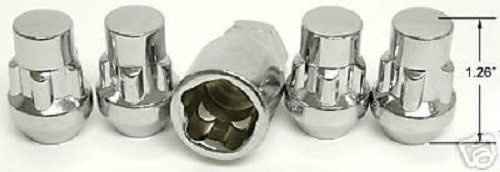 4 Pc BRONCO LOCKING 1/2 LUG NUTS CUSTOM WHEEL LOCKS Part # AP-20405