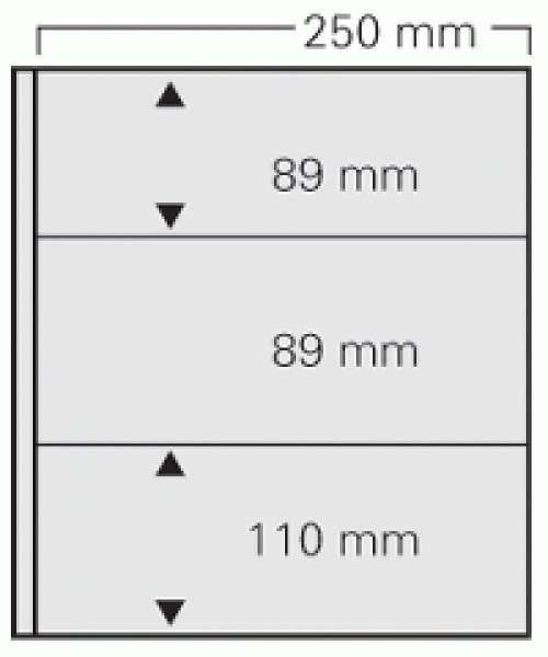 Dual Blank Page 3 Pocket Combination Per 5 for Small Covers
