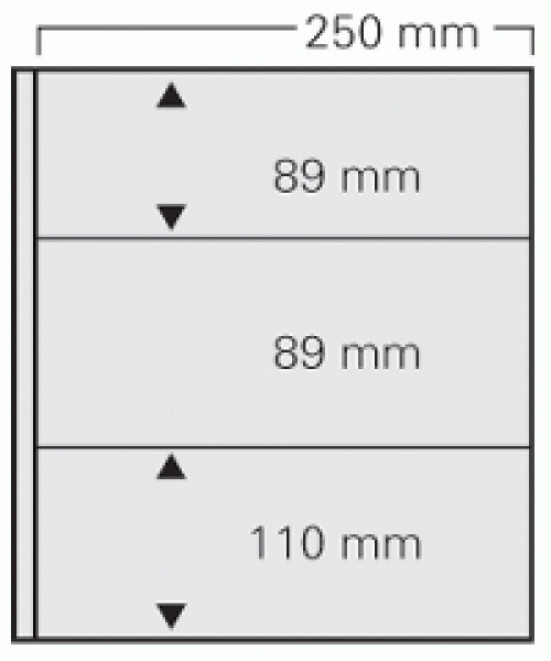 Dual Blank Page 3 Pocket Combination Per 5 for Small Covers