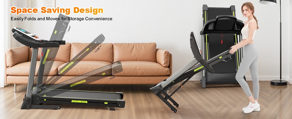 Foldable Under-Desk Treadmill For Home Use Remote-Controlled With LED Display
