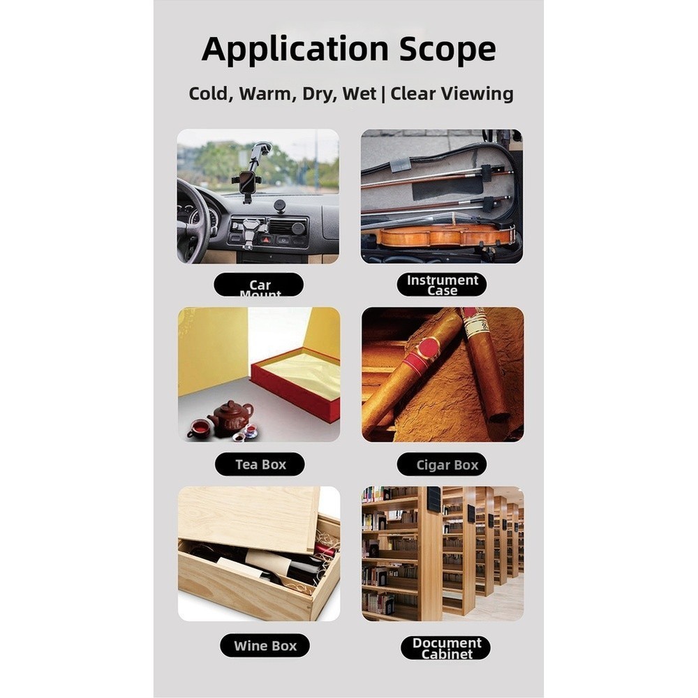 For Mini Embedded Temperature Humidity Meter with Clear Screen for Small Spaces