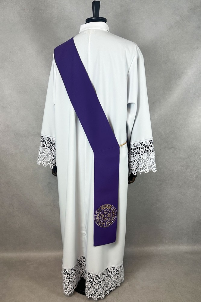 DEACON stole St Benedict , Golden embroidery