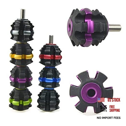 Archery Stackable Bow Stabilizer Ball Reduce Shock Absorber Balance Bar Purple