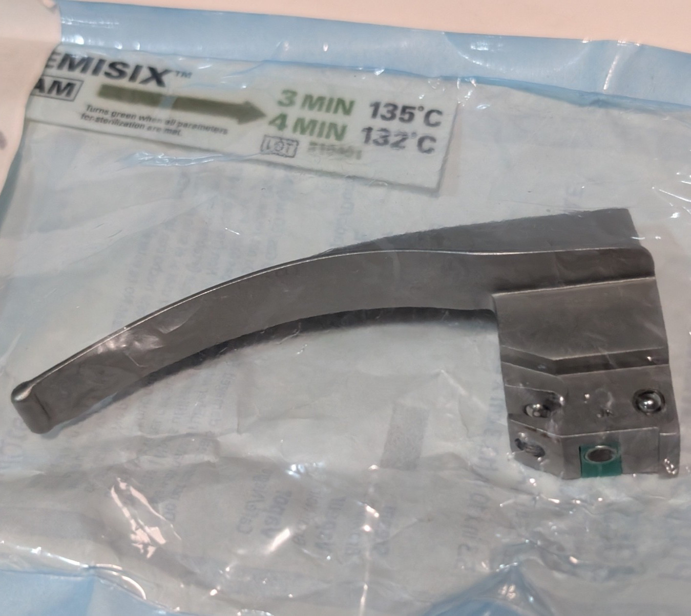 Pair of Fiber Optic Laryngoscope Handles (Welch Allyn, Rusch), Fiber Optic Blade