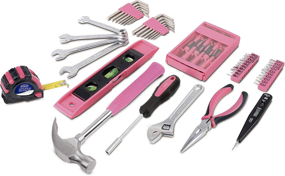 Tools 53 Piece Household Tool Set Includes Tools and Tool Box with a Selection o