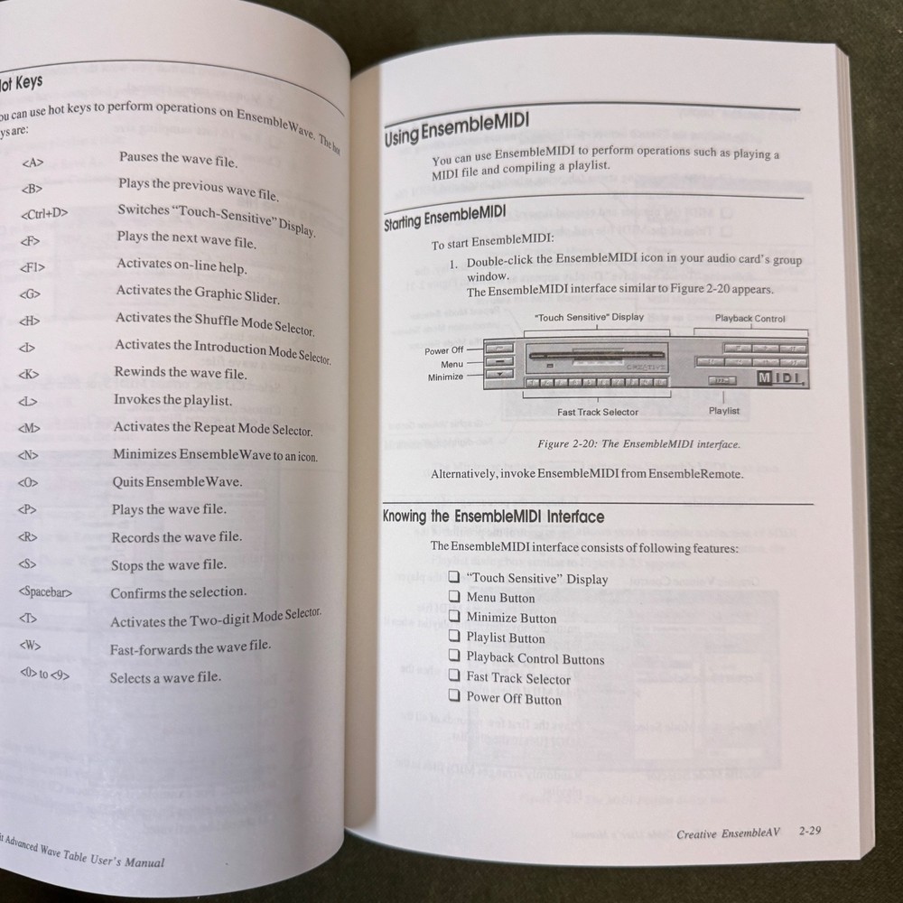 16-bit Advanced Wave Table Audio Card & 16-Bit Audio Card Get Started Booklets