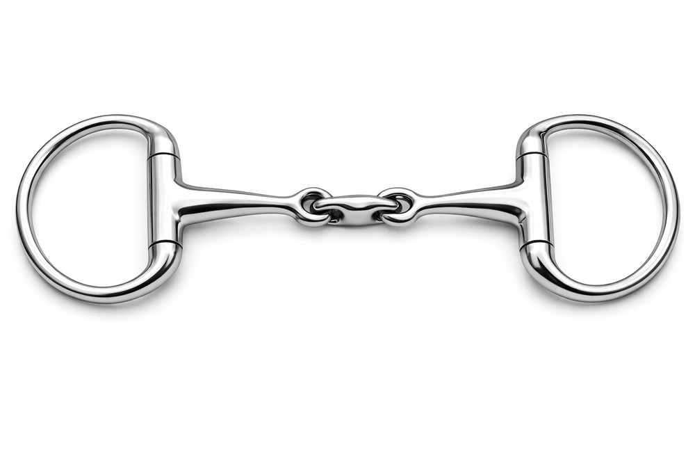D Ring Eggbutt 5" Horse Bit Titanium Double Jointed Snaffle Equestrian UK
