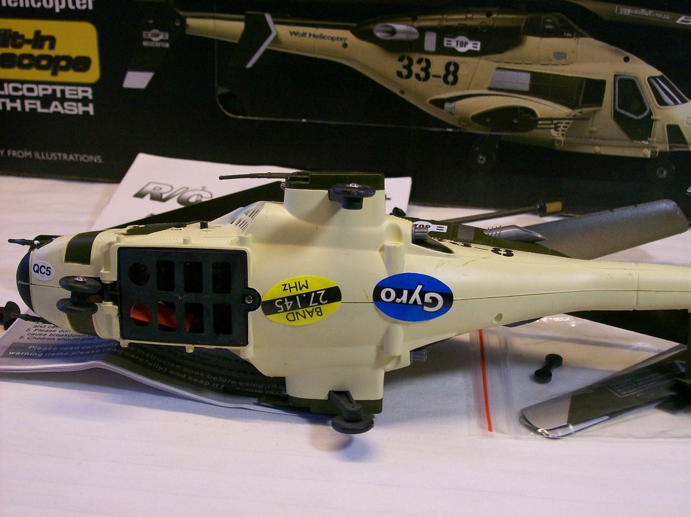 JD Skywolf RC 3 Ch Helicopter, Used, Tested