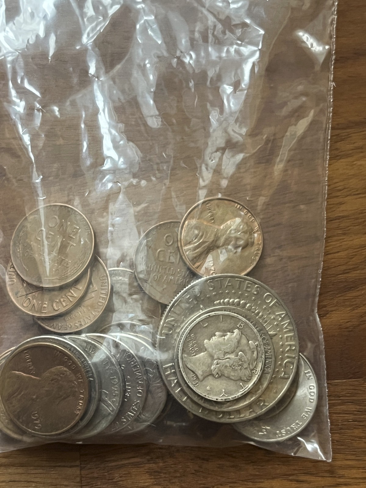 Mercury Dime Coin Hunt Lot – Wheat Cents, Buffalo Nickel, Kennedy Half Dollar