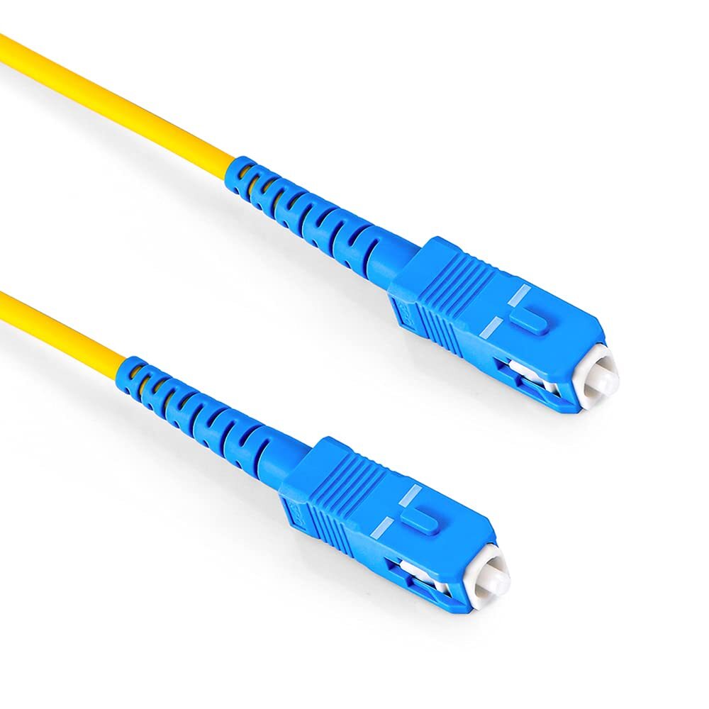 2-Pack SC to SC Single Mode Fiber Patch Cable Simplex SCUPC Fiber Optic Cable...