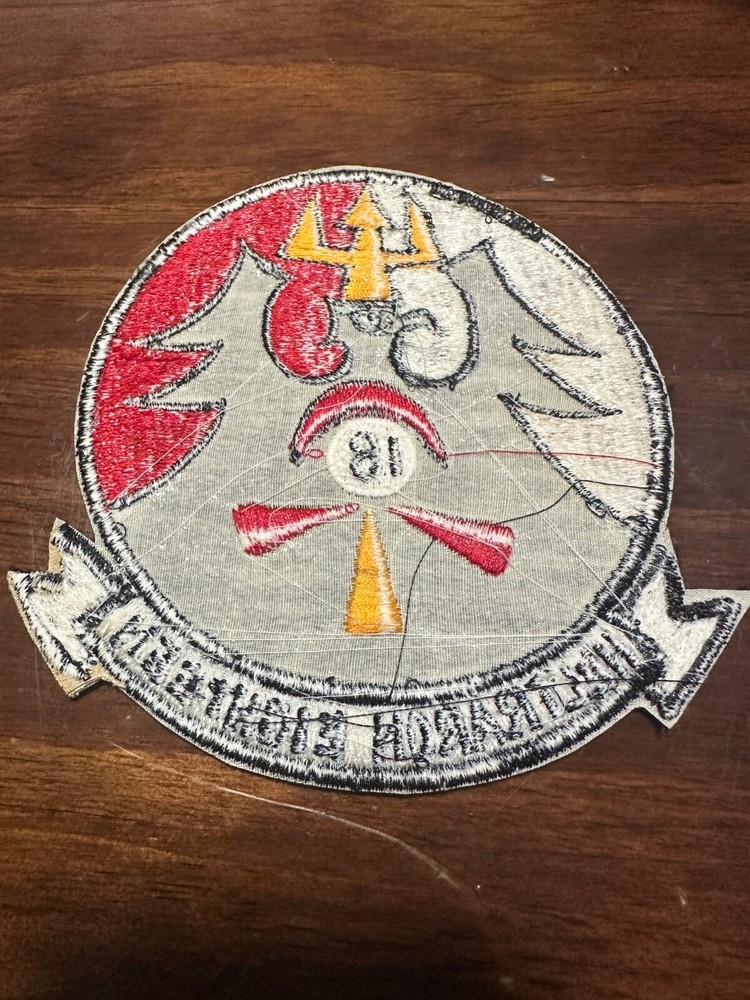 Vintage US Navy HELTRARON EIGHTEEN Squadron Patch