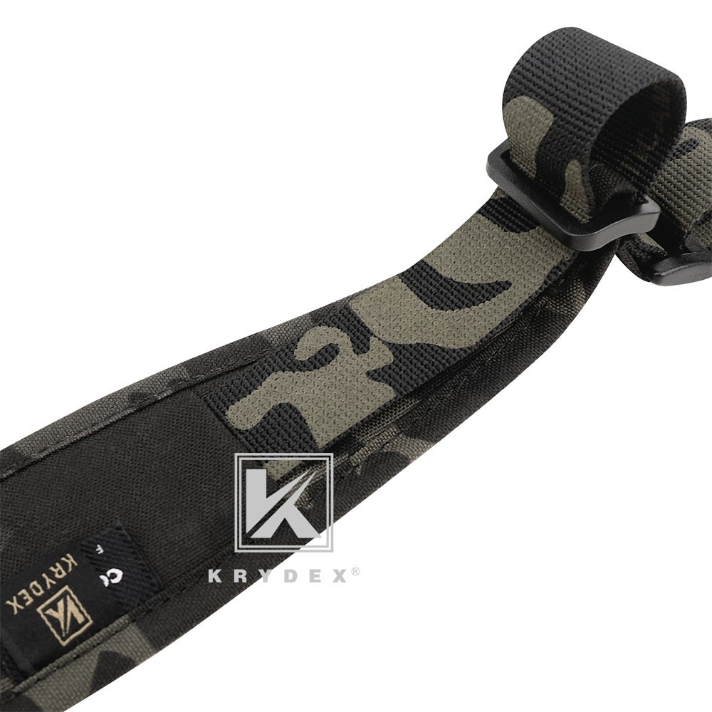 KRYDEX Tactical Sling Modular Slingster Pull Tab 2Point Quick Adjust Black Camo