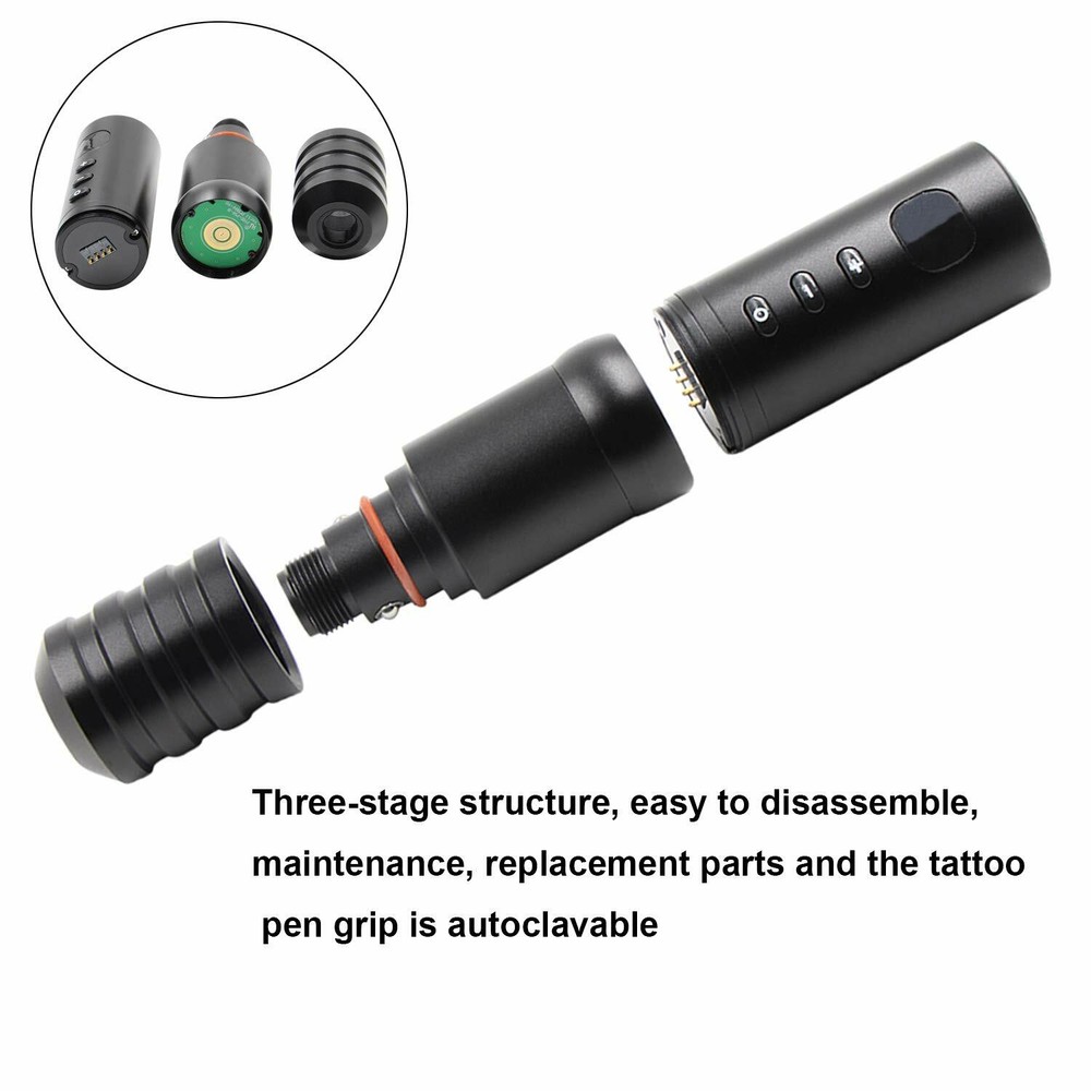 Wireless Tattoo Pen Machine Battery Pack Power Supply Rechargeable & Replaceable