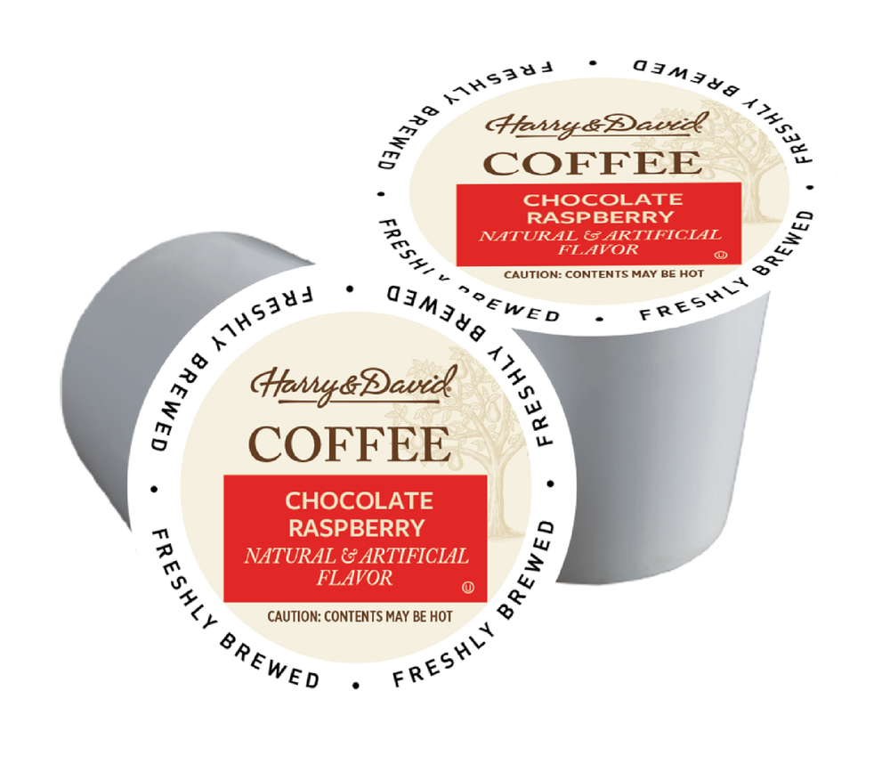 Harry & David Coffee Combo, Maple Walnut,Chocolate Raspberry 2/18 ct boxes