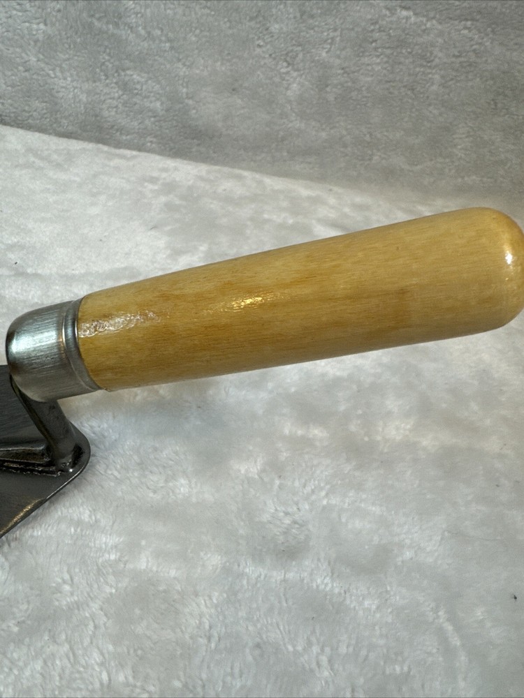5" Rock Solid Pointed Bricklayers Brick Trowel Wooden Handle New