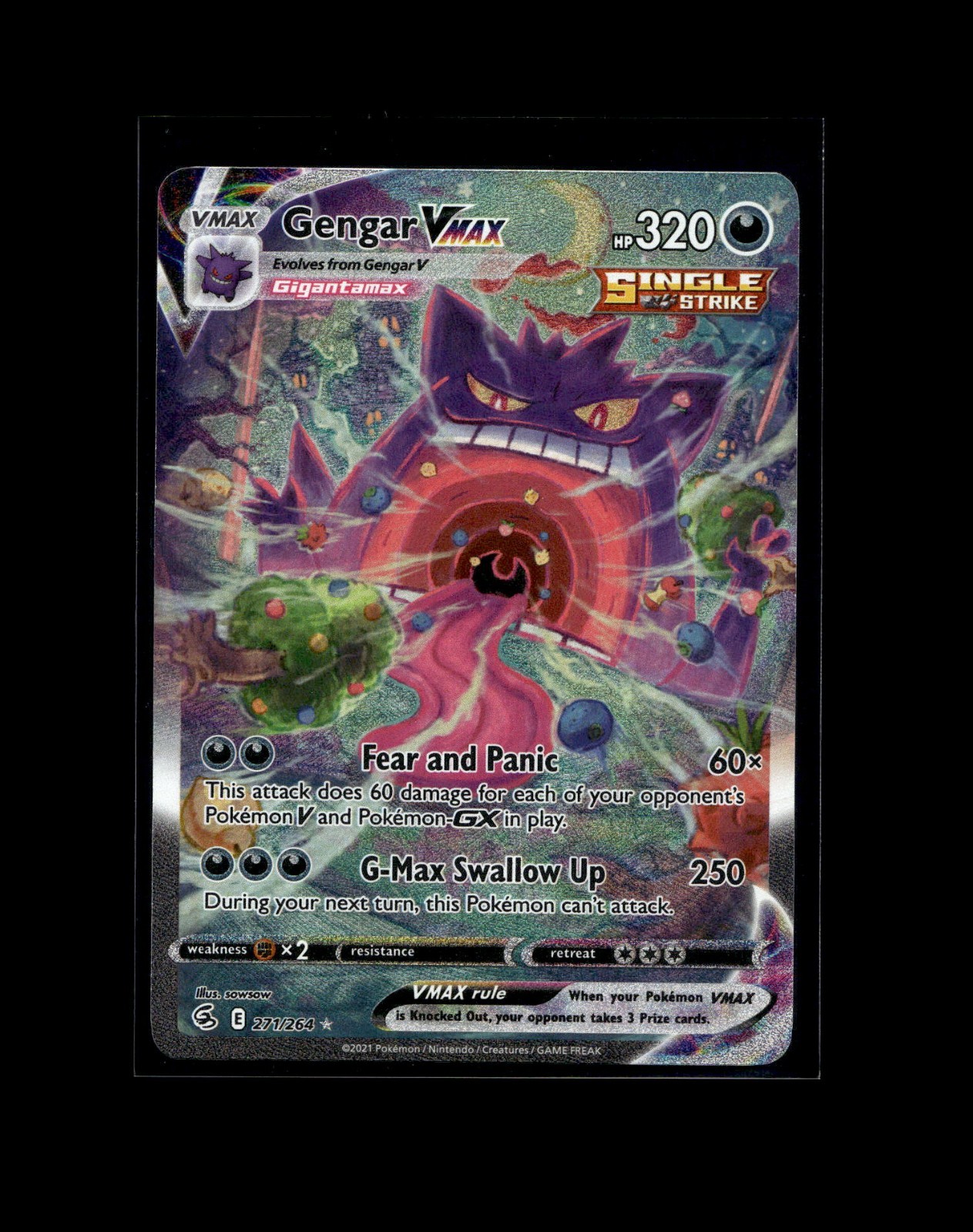 Gastly Haunter Gengar Pokemon Card! Holo/Reverse Holo EX VMAX V GX Rare Cards!