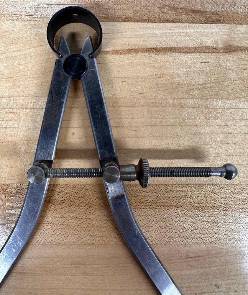 Vintage Spring Caliper Outside Measuring Tool Joint Caliper 0-8"