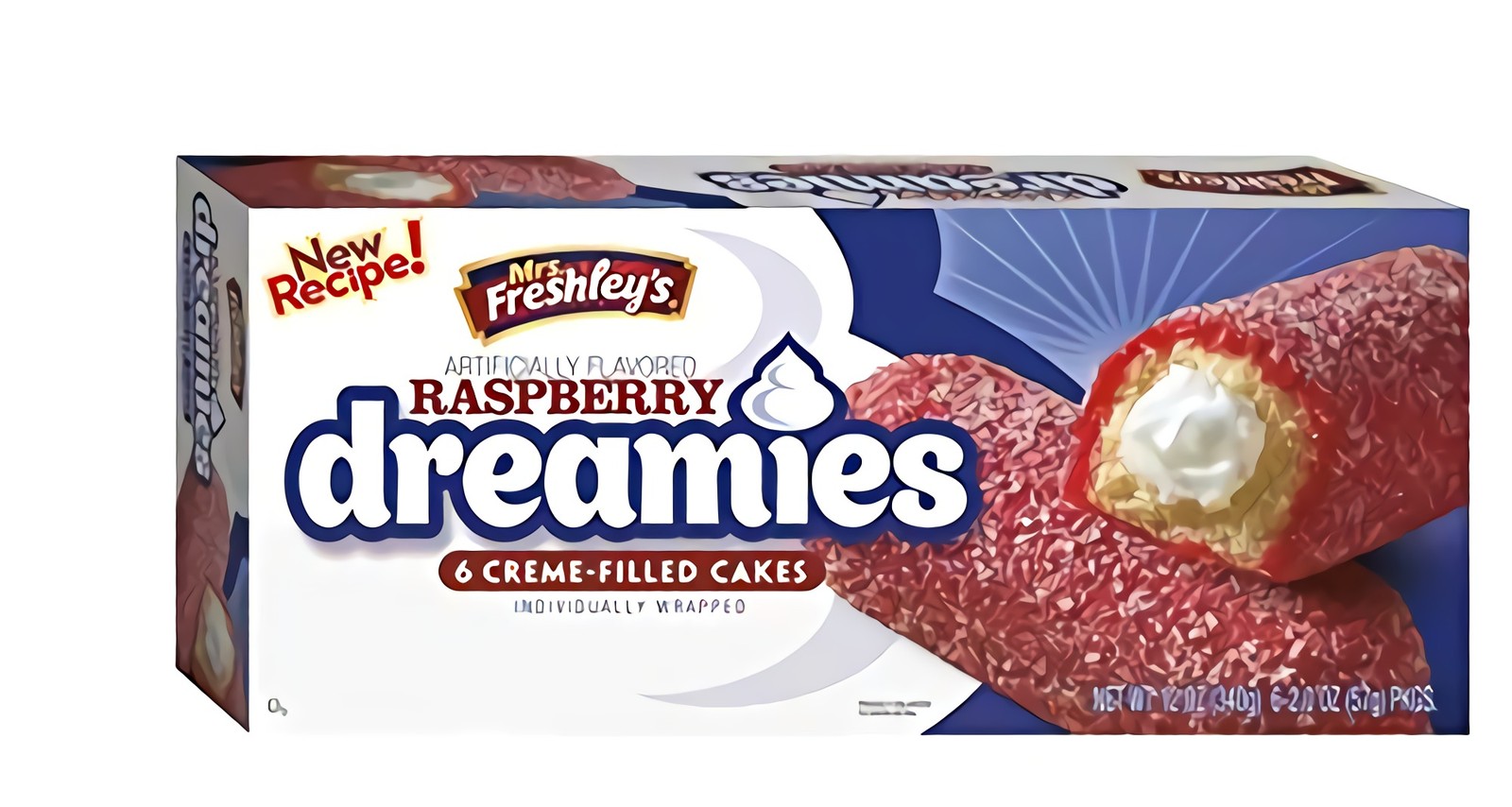 Mrs. Freshley's Raspberry Dreamies | 2 Oz | Pack of 18