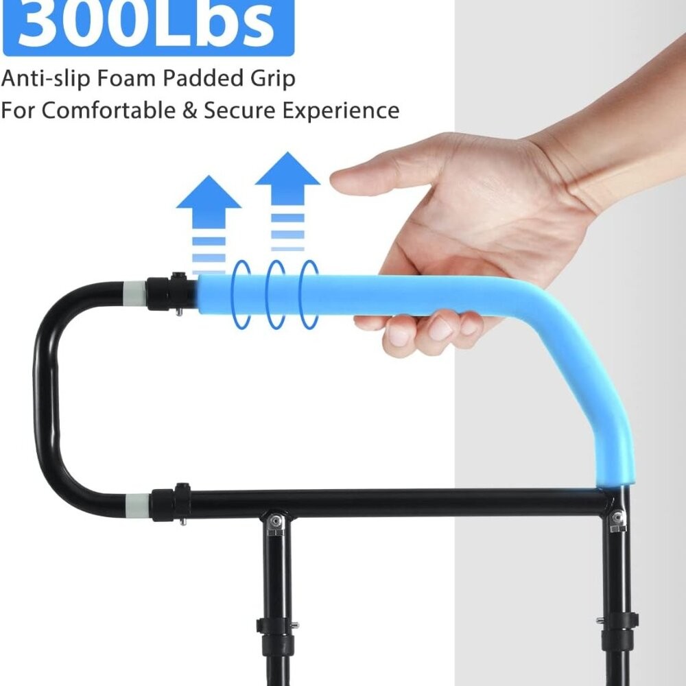 Bed Assist Grab Bar Handle with Storage Pocket