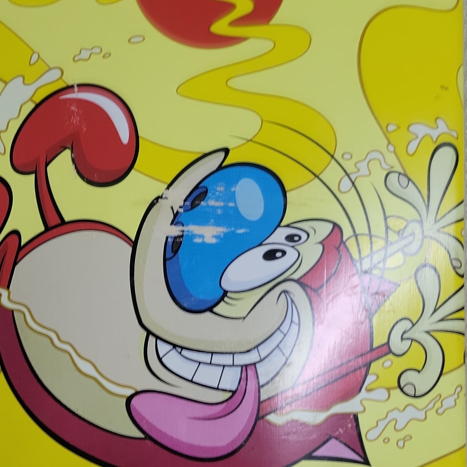 Almost Ren & Stimpy Regrowth Yellow Complete Skateboard Wood Multicolor