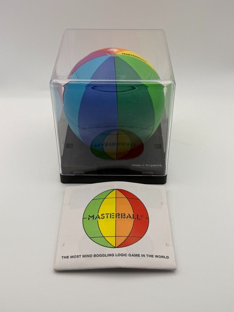 Masterball Puzzle Rainbow Sphere 3D Brain Teaser w/ Case Instructions