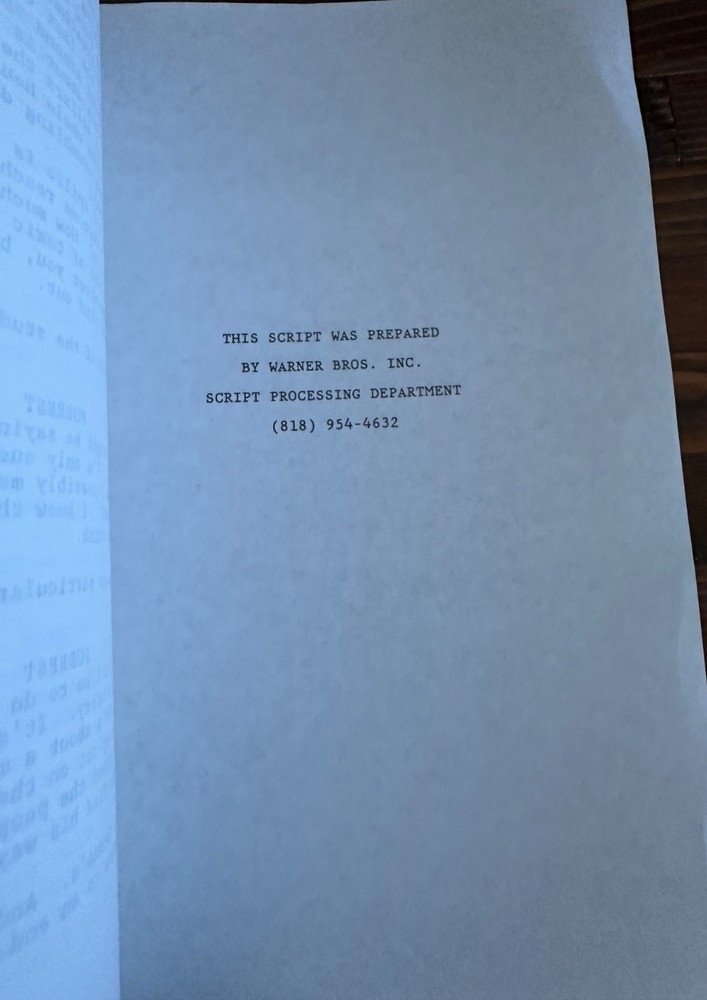 THE RAINBOW WARRIOR MOVIE ORIGINAL SCREENPLAY SCRIPT