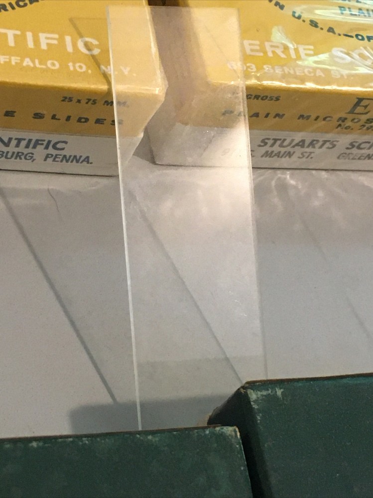 2 Boxes New Esco Selected Plain Precleaned Microscope Slides No. 2950 + Bonus