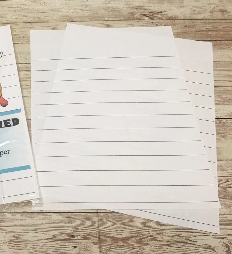 Primary Lined - Handwriting Practice Paper For Children - 30 Sheets