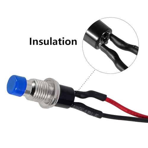 6Pcs 7mm Momentary Mini Push Button Switch SPST NO Normally Open 2 Pin Blue