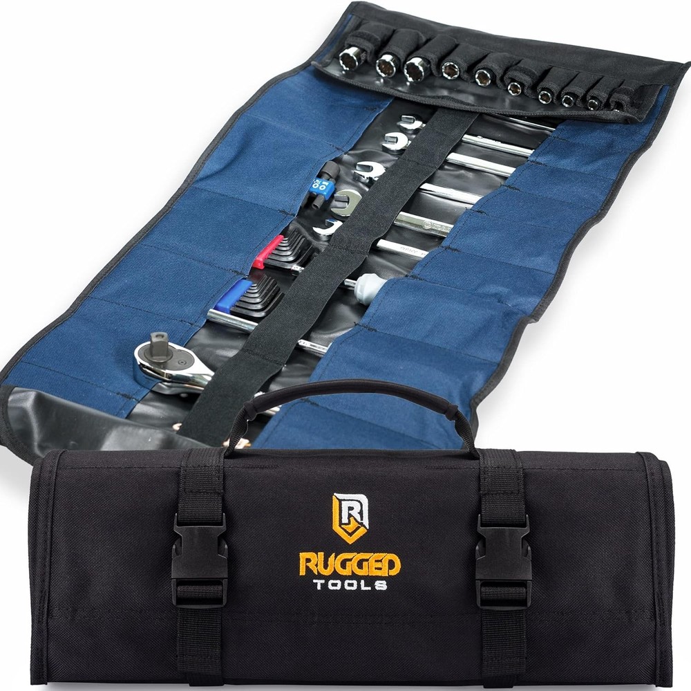 32 Pocket Tool Roll Organizer - Wrench & Pouch - Roll...