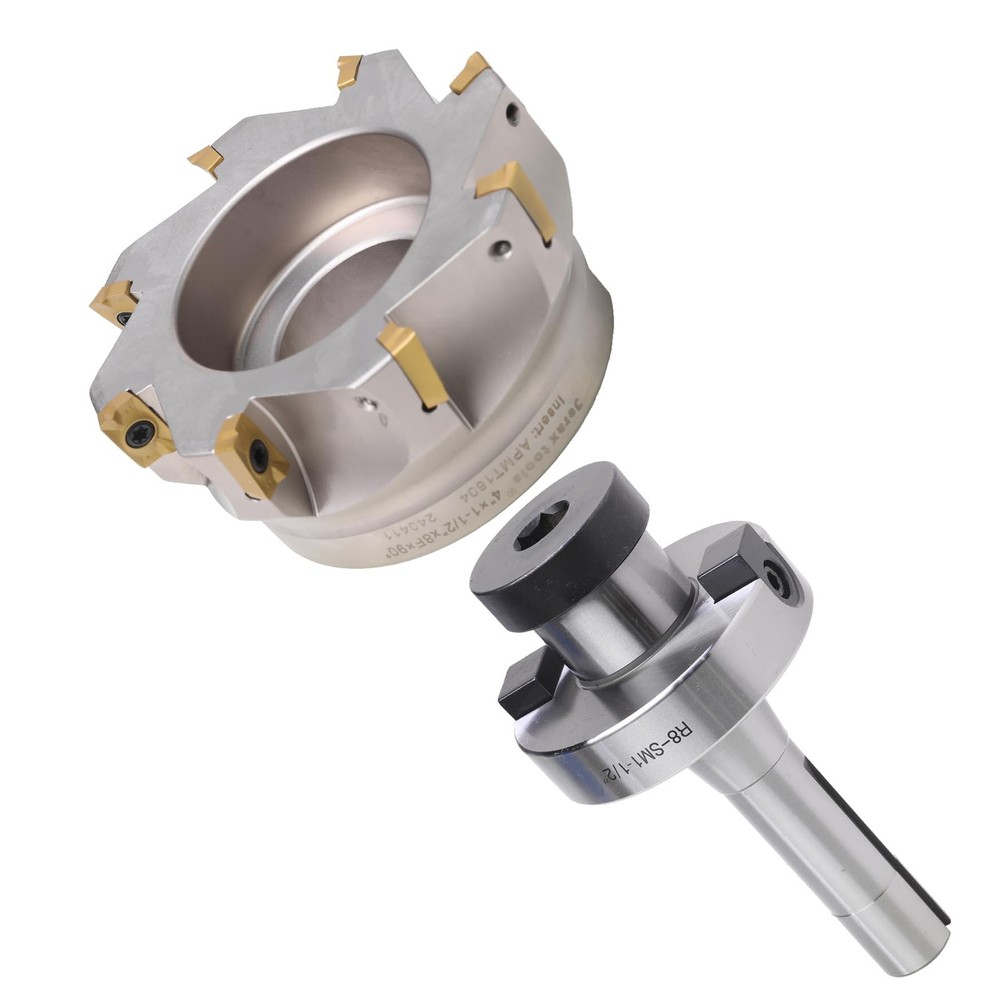 Jerax tools R8 Shank Shell Face Mill Arbor Adapter Holder, Arbor 11/2”, Range...