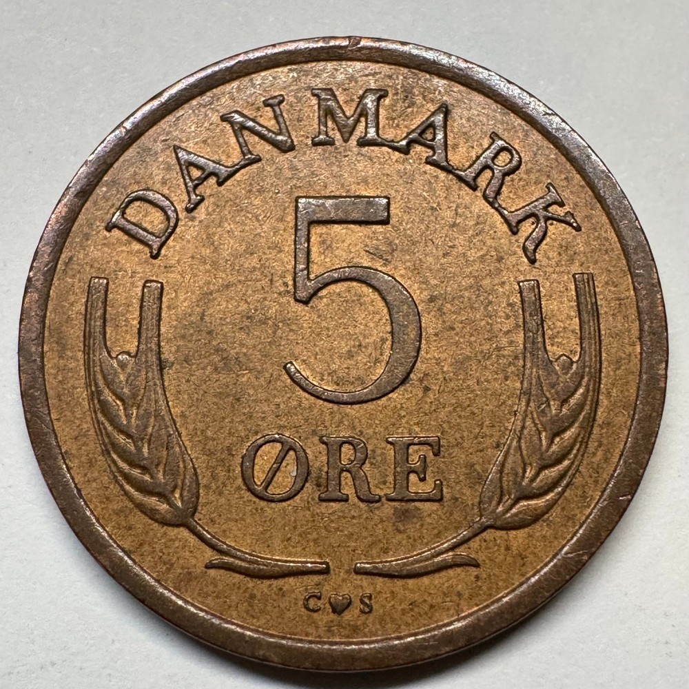 1964 Denmark 5 Ore - Coin #C-048