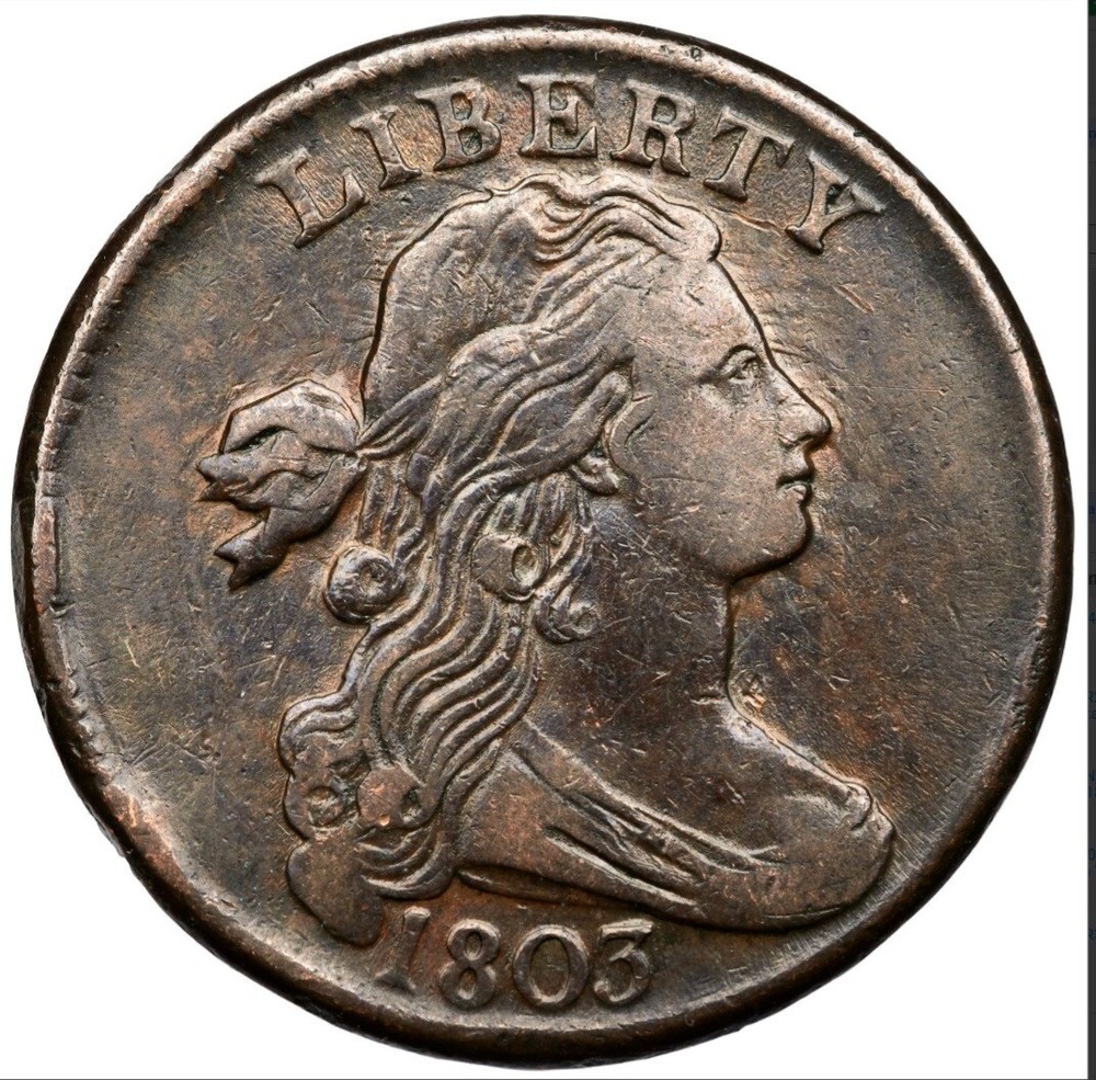 1803 draped bust large cent