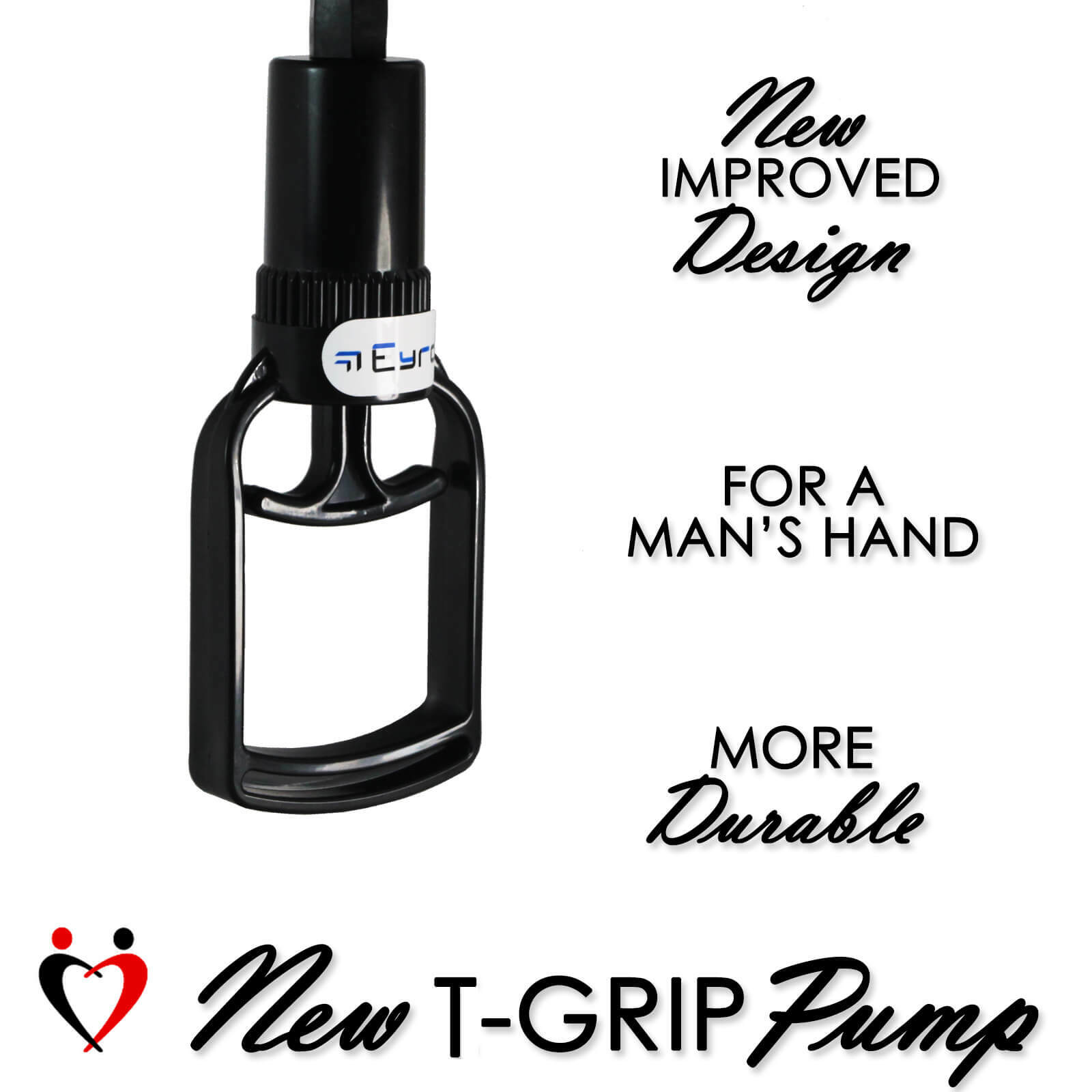 LeLuv Penis Pump EasyOp Tgrip Handle BASIC Natural Male Enhancement | No Sleeve