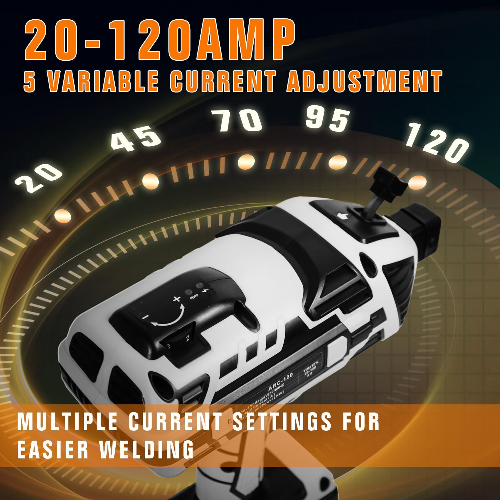 TRQWH 120A Portable Handheld ARC Welder Kit, 110V Stick Welding Machine