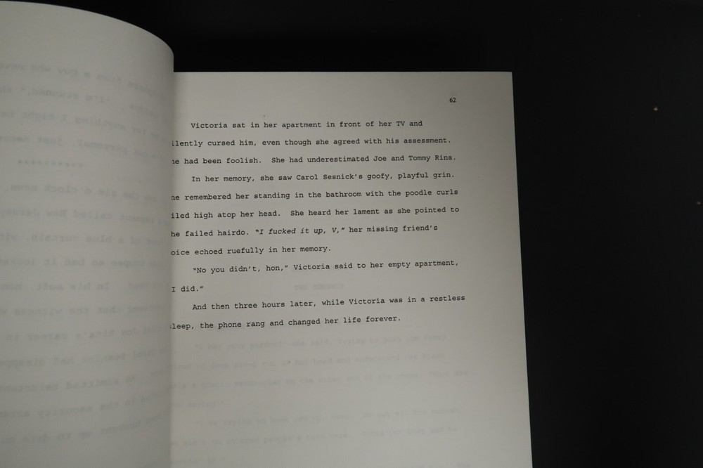 King Con Original Book Script Stephen J. Cannell Studios Collection 1996 Novel
