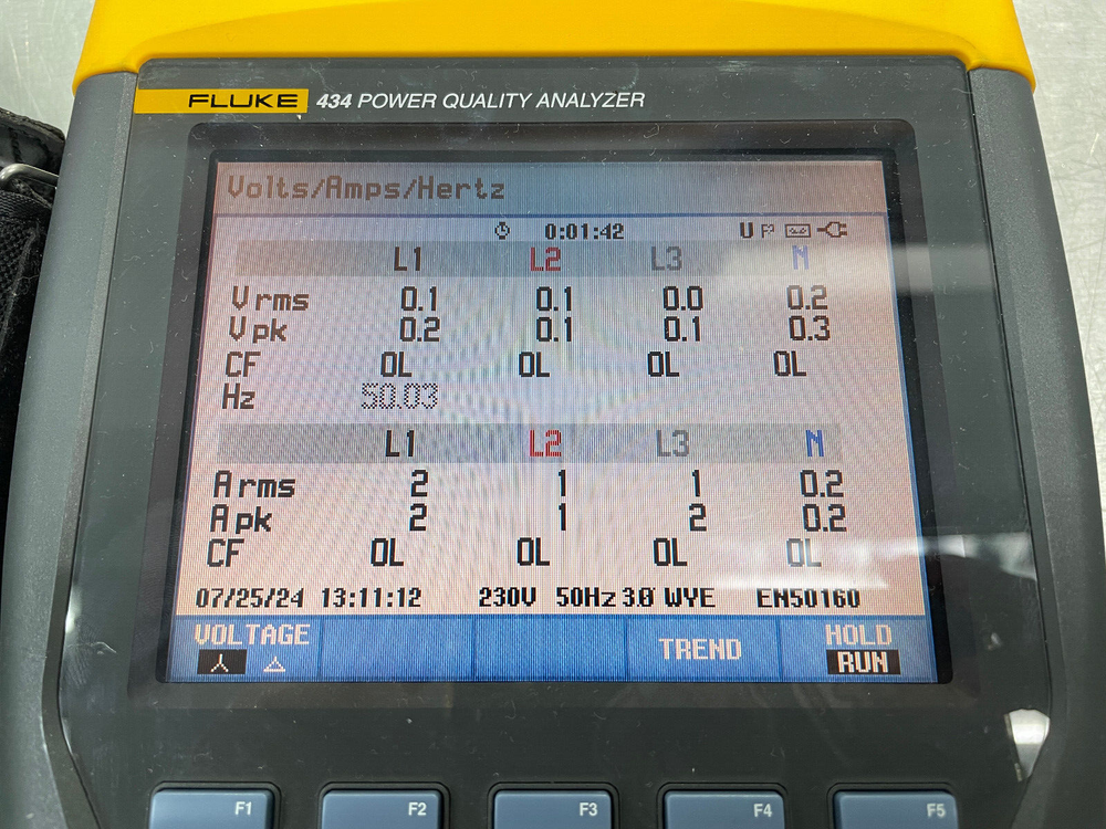 Fluke 434 Power Quality Analyzer (No Power Supply)