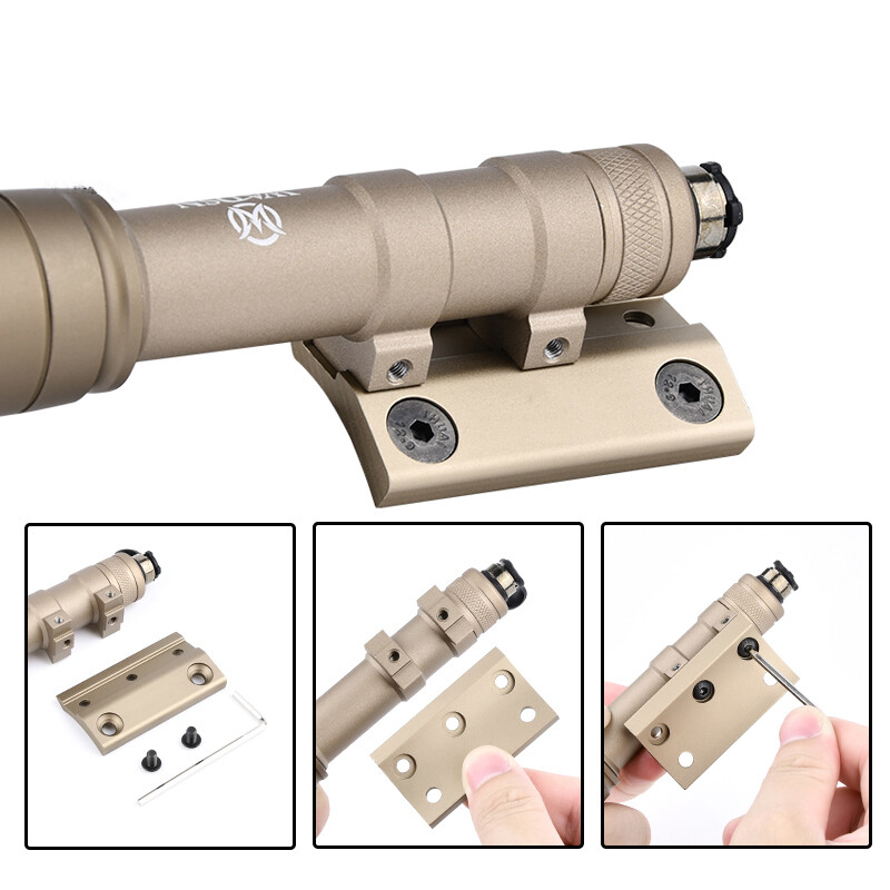 Scout Offset Mount Base For WADSN M300 M600 Light Tactical Flashlight Mount base