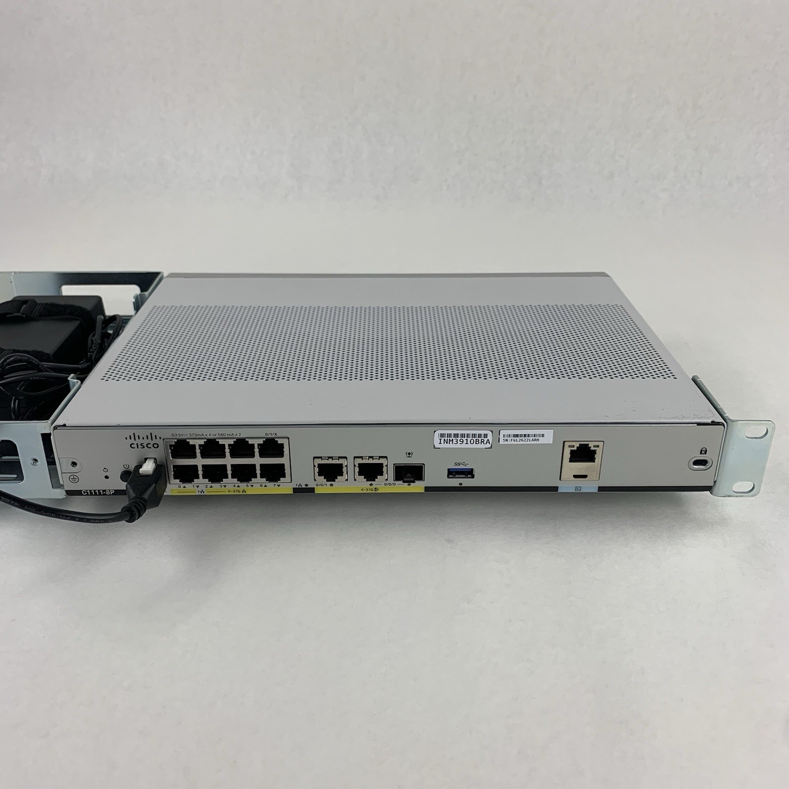 Cisco C1111-8P Series Integrated Services Router w/ AC Adapter and Mount