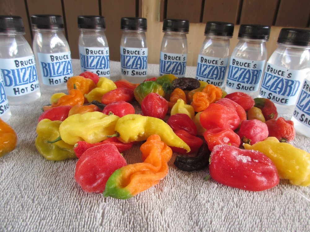 Bruce's "BLIZZARD" hot sauce