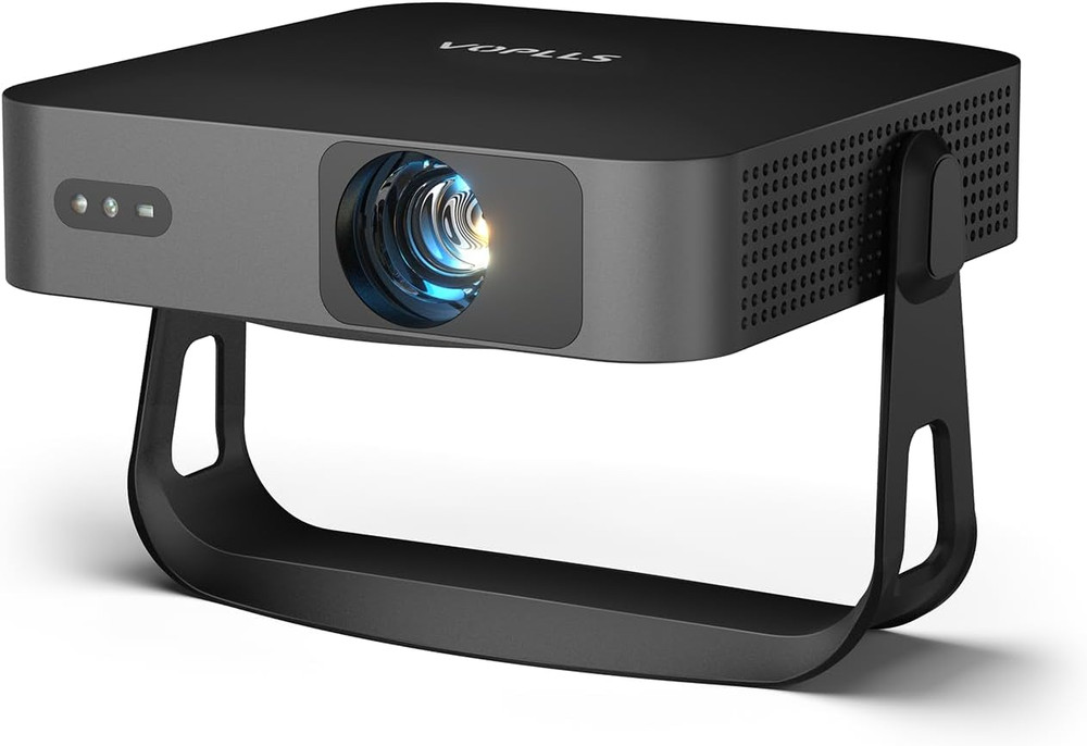 【360°Adjustable Stand & Auto Focus/Keystone】Mini Projector with Wifi and Bluetoo