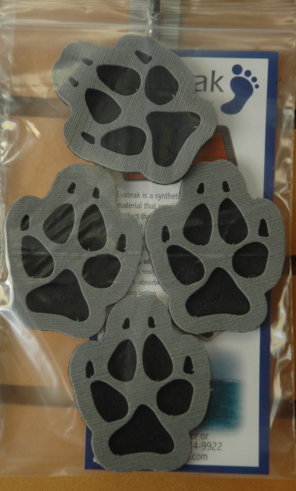Stomp Pads - 4 Puppy Paws - Gray