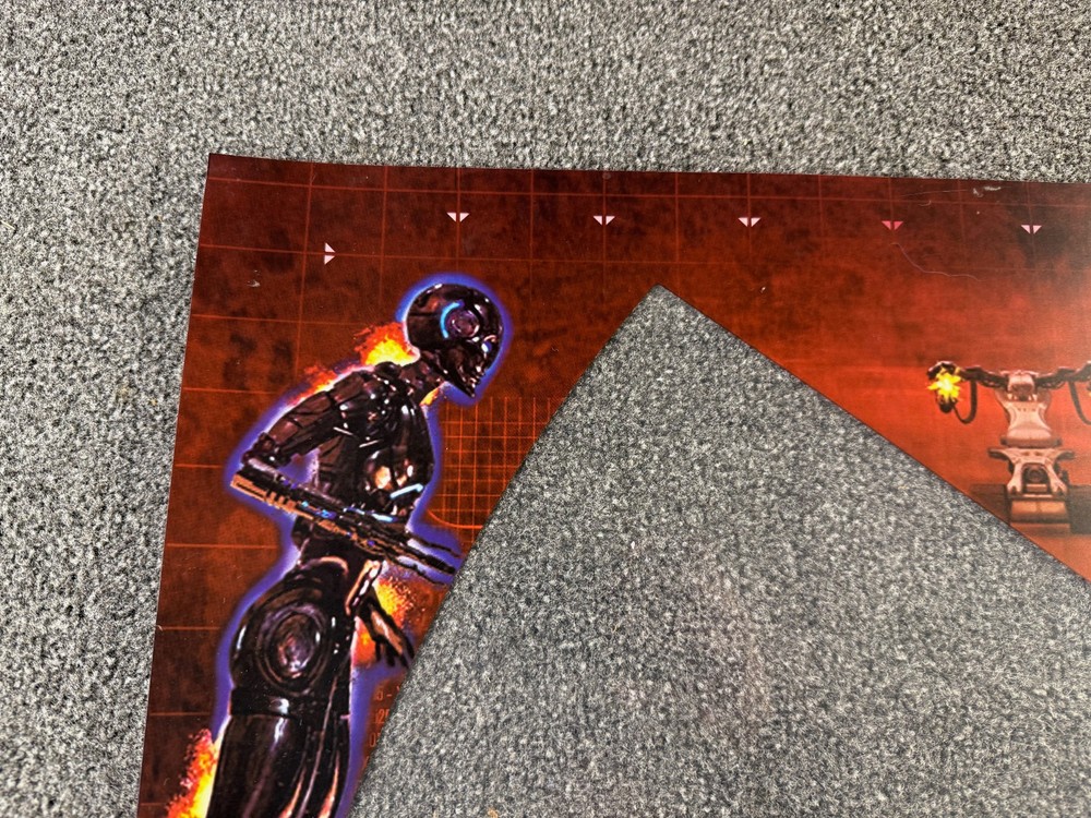 Stern Terminator 3 Pinball Machine Backglass Translite ORIGINAL SIGNED RITCHIE
