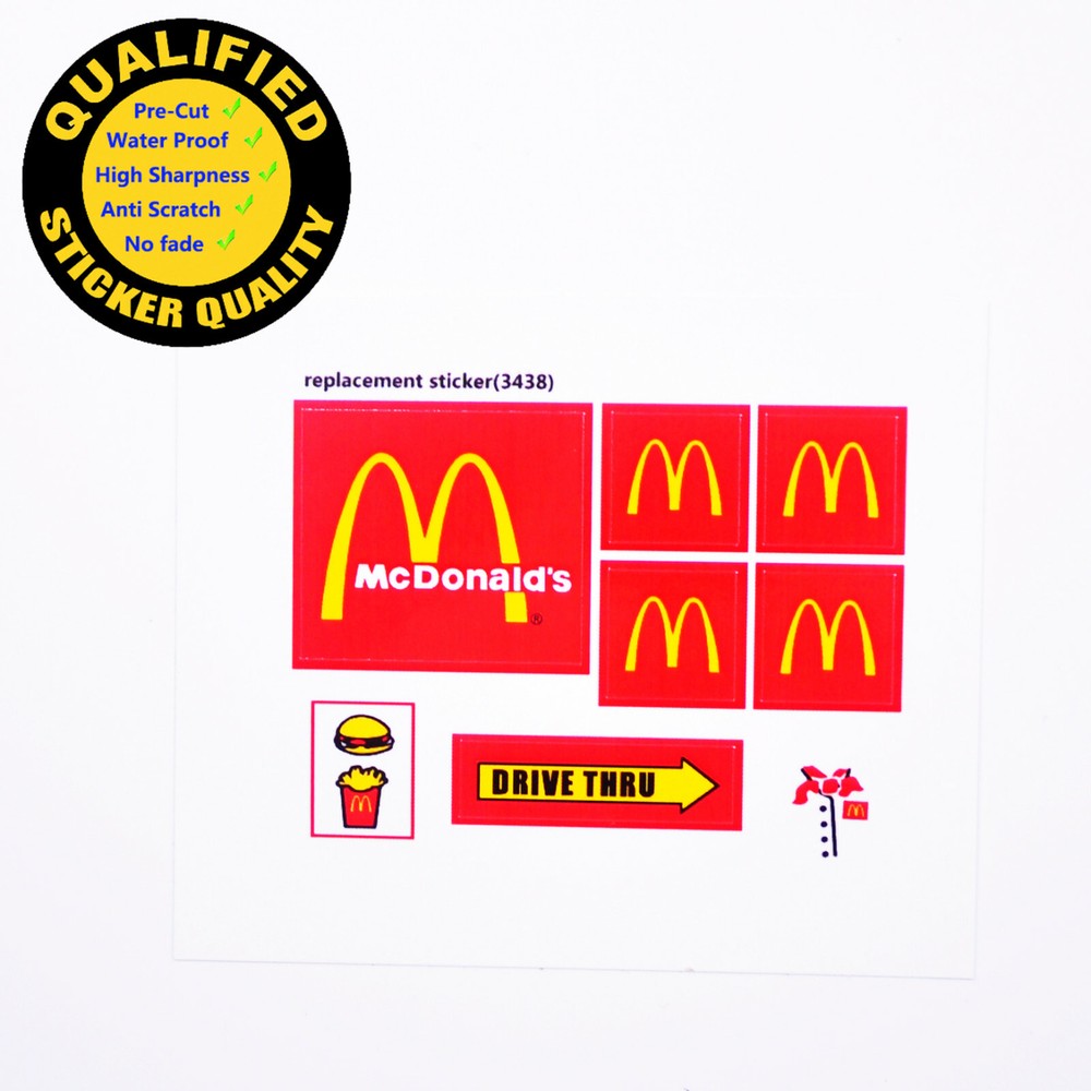 Replacement sticker for set 3438 Precut sticker