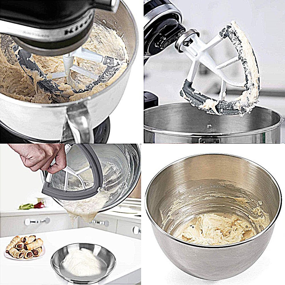 Flex Edge Beater Kitchenaid Attachments FOR Tilt-Head Stand Mixer Paddle Scraper